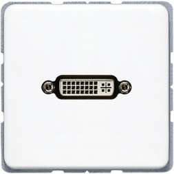 Jung MACD1193WW Multimedia connection system DVI, CD series, alpine white