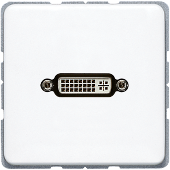 Jung MACD1193WW Multimedia connection system DVI, CD series, alpine white