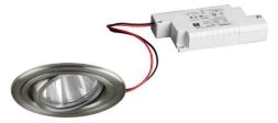 Brumberg 39182223 230V AC 6W 3000K stainless steel LED recessed ceiling spotlight
