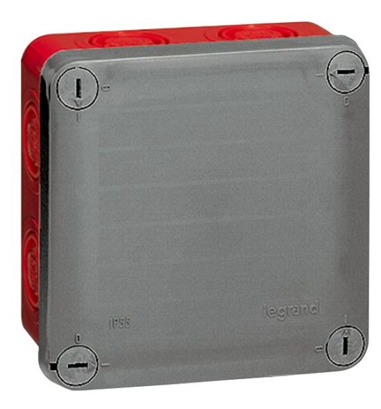 Legrand 092025 Junction box FR FLW 105X105X55 , (red)