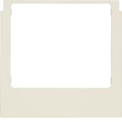 Berker 13196099 design frame square accessories white velvet