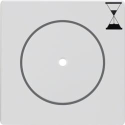 Berker 16746089 Central piece with push button for time relay switch insert polar white including Berker