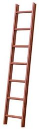 PROTEC.class PD114R PD114R roof ladder 1 x 14 red