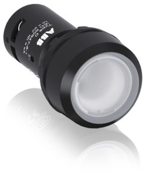 ABB Stotz-Kontakt CP1-11C-10, illuminated button flat transparent momentary with LED 24 VACDC 1NO, 1SFA619100R1118