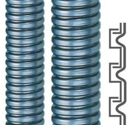 Flexa 12210711038 SPR-PU-AS AD45 38x45mm metallic blue metal protection hose