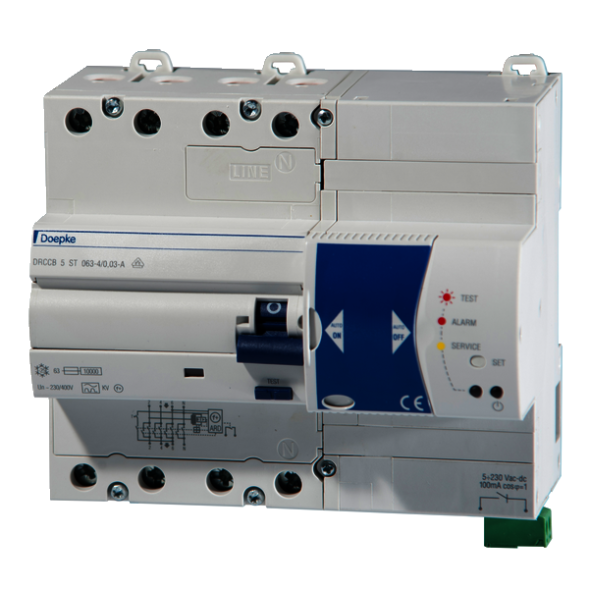 Doepke 09431502 DRCCB 5 ST 040-4/0.03-A 4-pole 40/0.03A residual current circuit breaker