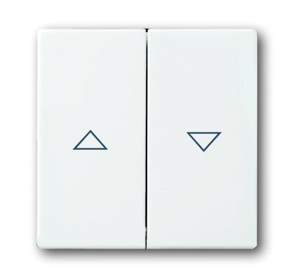 Busch-Jaeger 1785 JA-84 rocker switch, with print studio white