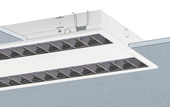 Ridi Leuchten 0850025 EBRE6-R2X145/35ND-SM LED grid recessed luminaire
