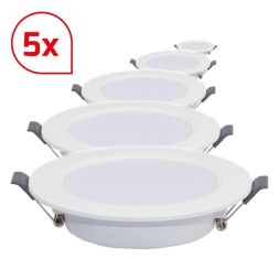 Dotlux 600096 CIRCLEflat 6W 4000K incl. driver PK=5pcs LED recessed ceiling spotlight