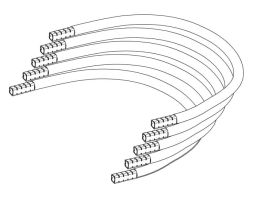 ABB Striebel &amp;amp; John 2CPX054372R9999 ZLSZA1002 5-pin 10qmm outgoing cable