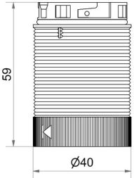 Werma 63454055 TwinFLASH cl 24V DC BU LED signal tower
