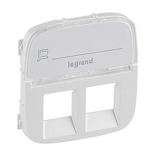Legrand 755489 cover Valena Allure RJ11/RJ45 BF 2F PM , (white)