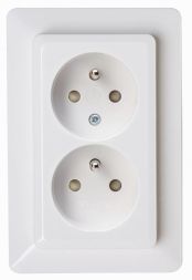 Kopp 927913005 with BS 2-way HK02 arctic white SCHUKO socket