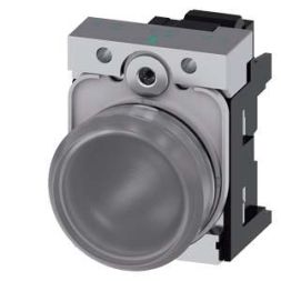 Siemens 3SU1152-6AA70-3AA0 indicator light 22mm round clear lens smooth