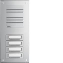 Elcom 5404710 Surface-mounted door station TAP-4/1 EV1 STABILA silver