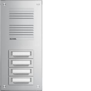 Elcom 5404710 Surface-mounted door station TAP-4/1 EV1 STABILA silver