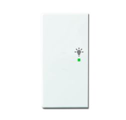 Busch-Jaeger 6231-21-84 rocker switch, 2-way left, with symbol 'light' studio white