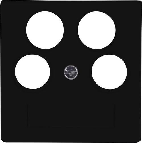 Kopp 491850005 HK07 TV/RV/2x SAT black matt antenna cover