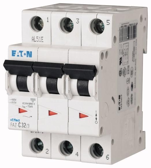 Eaton FAZ-B10/3 circuit breaker, 278843
