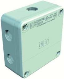 OBO Bettermann B9/TM/5 110x110x50 light grey cable junction box, 2001845