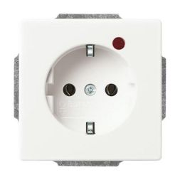 Busch-Jaeger 2310EUGL/VA-884-11 Busch-Protector® SCHUKO® socket insert, with surge protection studio white matt