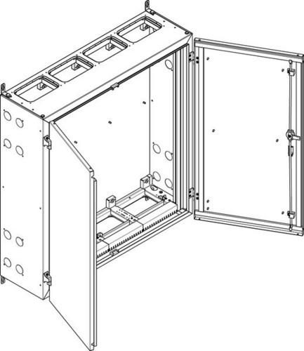 ABN earthed IP55 1090x1140x340mm wall enclosure (NT47E)