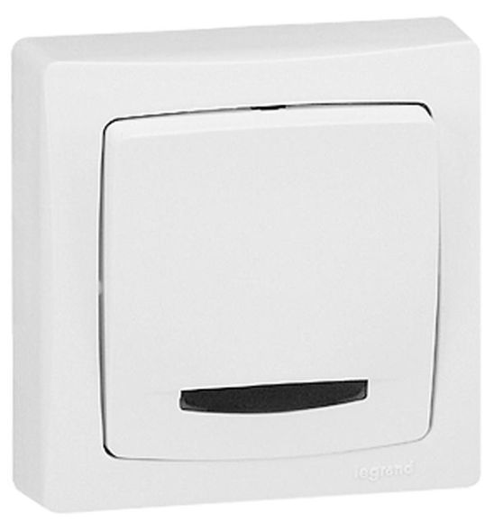 Legrand 086017 Universal on/off switch AP 1-POLE, (white)
