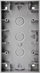 Kopp 374847001 2-way steel-colored surface-mounted housing