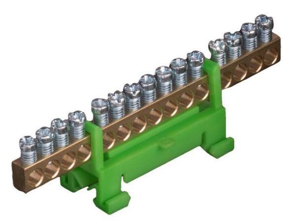 Pollmann 2020208 PE15 15-pin green-yellow protective conductor terminal