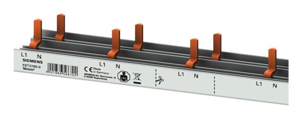 Siemens 5ST3780-0 10qmm 1p/N AFD + Comp. + HS 1000mm pin busbar