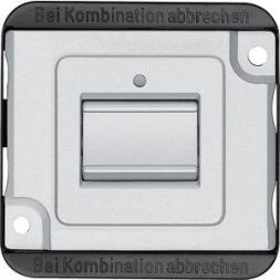 MERTEN MEG3106-7060 On/off control switch insert 1-pole matt silver