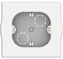 Bticino 502BI surface-mounted housing 2 modules white, (white)
