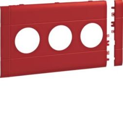 TEHALIT GB120303020 modular panel 3-way socket BR 120mm red