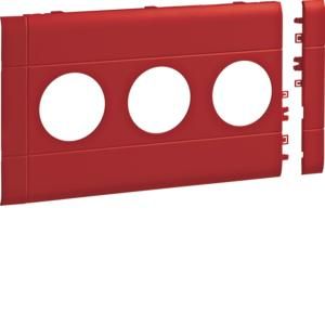 TEHALIT GB120303020 modular panel 3-way socket BR 120mm red