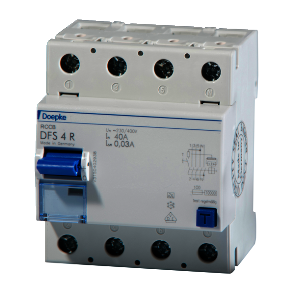 Doepke 09166911 DFS4 100-4/0,30-AR protective conductor right residual current circuit breaker