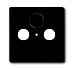 Busch-Jaeger 1743-885 central plate, as cover for standard antenna sockets, matt black