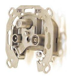 Televes KMD17ST BK multimedia pass-through socket17dB