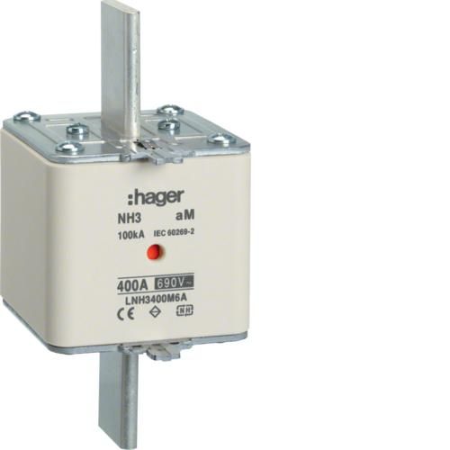 Hager LNH3400M6A NH fuse link NH3 aM 690V 400A K-detector