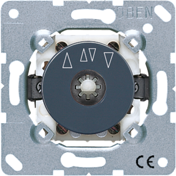 Jung 1234.10 Blind rotary switch reversing switch/button 1-pole (1 drive), 10 A 250 V ~, anthracite, flush-mounted
