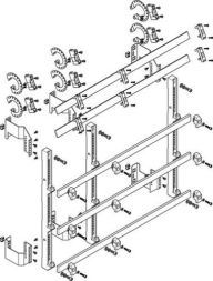 ABN flat 185mm with CU 30x10mm 5-pole 150mm busbar module (MFSC37965)