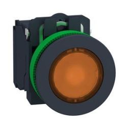 Schneider Electric XB5FW35G5 complete flush plastic 30mm 110V IP69K illuminated push button