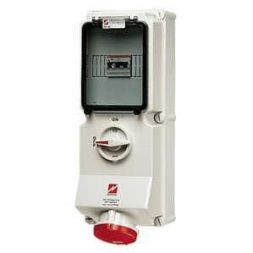 Mennekes 7218 wall socket DUO 16A 5-pole 6h 400V IP44