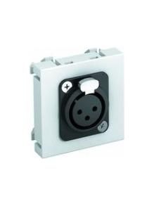 OBO Bettermann MTG-X3F L RW1 socket with solder 45x45mm multimedia carrier XLR 3-pin, 6105210