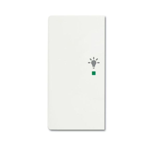 Busch-Jaeger 6231-21-884 Rocker, 2-way left, with symbol &amp;#039;light&amp;#039; studio white matt