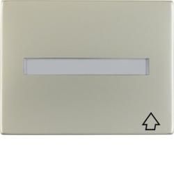 Berker 11547104 intermediate ring with hinged lid and labelling field stainless steel Berker K.5