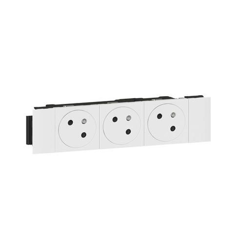 Legrand 077103L MSC Link 3x F/B DLPClip ultra white socket