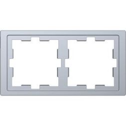 MERTEN MEG4020-6536 frame D-Life 2-way stainless steel