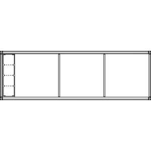Ritto 1553770 Housing 3-way + 4 module slots, surface-mounted, white