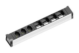 Bachmann 912.017 power strip 7f black CONI 0.1m IP20