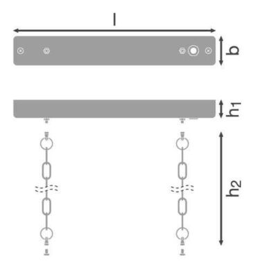 LEDVANCE Osram EM SIGN HB 27M SUSPENSION CHAIN KIT